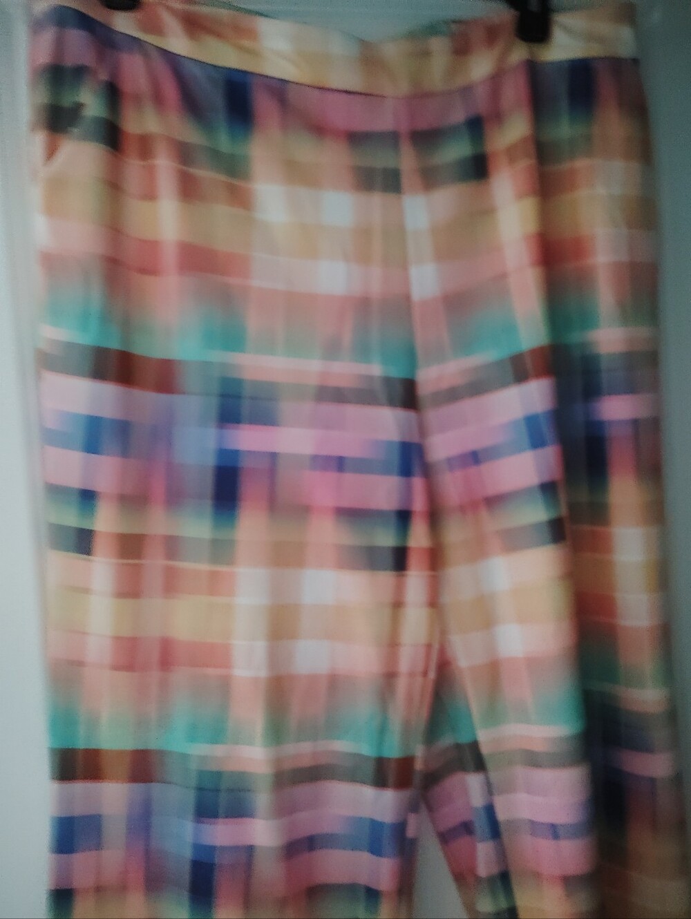 Multicolor Plaid Women’s Skirt - Soft Pastel Check Pattern